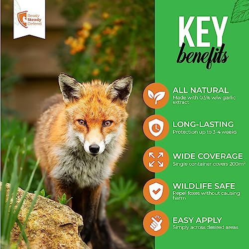 Fox Repellent Granules For Gardens | Anti-Fouling & Digging | Natural Deterrent | 400g