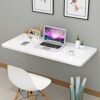 Folding Wall-Mounted Drop-Leaf Table, Floating Laptop Desk Kitchen Dining Table For Small Space, Computer Desk For Home Office,100cm*40cm
