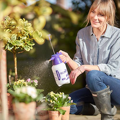 Defenders All Ways Multi-Use Pump Action Pressure Sprayer – 1L, Adjustable for Home & Garden Use - Indoor Plants, Cleaning, Outdoor, Garden, Fert