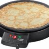 Russell Hobbs 20920 Fiesta Crepe and Pancake Maker - Electric Non Stick Hot Plate with Variable Temperatures and Utensils Included, Black