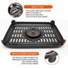 Air Fryer Grill Pan for Ninja Air Fryers, 2 Packs Replacement Air Fryer Crisper Plate Grill Plate Tray Accessories with Rubber Bumpers for Ninja