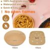ZJZ Air Fryer Liners 200Pcs, Air Fryer Disposable Paper Liner, Water-Proof and Oil-Proof Baking Parchment Round Bowl and Square(6.3"&7.1")
