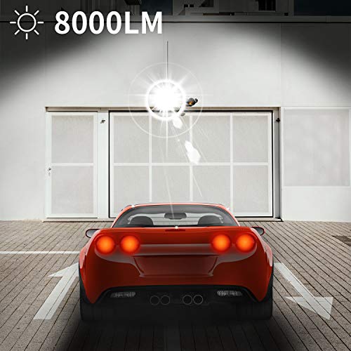 CSYY LED Floodlight 100W with PIR Sensor, 8000LM Super Bright Security Lights Outdoor, IP66 Waterproof Floodlight 6000K Daylight White LED Spotli