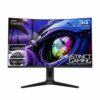 X= XC27WQ 27" VA 1440p 165Hz FreeSync/G-Sync DP HDMI Curved RGB Gaming Monitor with speakers