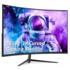 Z-Edge 27 Inch Curved Gaming Monitor 165Hz(DP) 144Hz(HDMI) 1ms MPRT 2K 2560x1440 16:9 Curved Screen, Ultra-Thin Bezel, FreeSync, HDMI 2.0 & Displ
