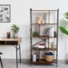 DongRong Bookshelf, 5 Tier Bookcase Standing Book Shelf, Display Bookshelves 5 Shelf Open Storage Organizer for Bedroom Living Room Home Office,