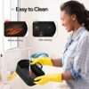2pcs Silicone Pots, Silicone Air Fryer Liners, Silicone Air Fryer Baskets, Air Fryer Accessories, Reusable for Ninja Dual Air Fryer AF300UK, DZ20
