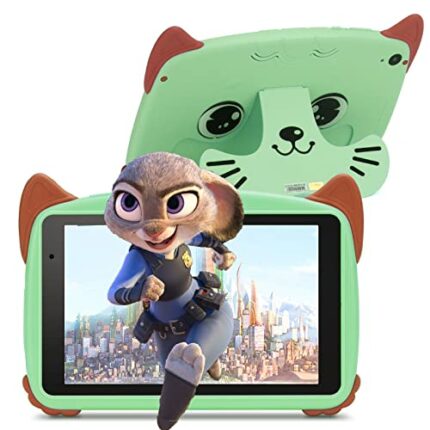 C idea Kids Tablet 8 Inch,Android 12 Tablet for Kids with Kid-Proof Case,32GB Quad Core,Full HD Eyes Protection Display,Dual Camera,WiFi Children