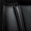 Ygqbgy Executive Office Chair PU Leather Ergonomic Computer Chair High Back Home Office Swivel Desk Chairs with Headrest and Lumber Support, Blac
