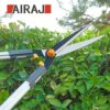 AIRAJ Lightweight Hedge Shears(600mm),with Ergonomic Lightweight Anti-Slip Handles and Razor-Sharp Blades,Professional Garden Shears for Hedges,
