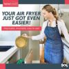 100pk Round Air Fryer Liners Disposable | 6.5 Inch Air Fryer Parchment Paper | Liners for Air Fryer Round | Paper Liners for Air Fryer Baskets |