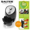 Salter EK2817 2L Compact Air Fryer - Hot Air Circulation, Removable Non-Stick Cooking Rack, Adjustable Temperature Up To 200°C, 30 Minute Timer,