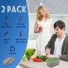 2PCS Silicone Air Fryer Liner for Ninja Dual Air Fryer ,Foldable and Reusable Air Fryer Silicone Pot Ninja Air Fryer Accessories, Heat Resistant