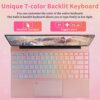 UDKED 14 inch 4K Laptop RAM 16G 512G SSD Intel N5095 (up to 2.9GHz) Notebook PC Colorful Backlit KB Ultrabook 3840x2160 IPS FHD Computer Laptop U