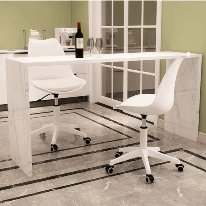 TJLSS Computer Chair Desk Backrest Simple Lifting Leisure Chair Reception Office Stool Comfortable Chair (Color : Argento, Size : Talla �nica)