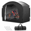 Bike Storage Tent, Outdoor Large Storage Sheds Covers for 4 Bikes, Waterproof Lawn Mower Garden Tools Shed Backyard Storage Tent Shelter