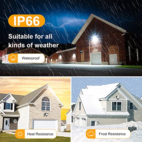MEIKEE Security Lights with Motion Sensor 35W PIR Light Super Bright 3000 Lumen LED Sensor Flood Lights Outdoor IP66 Waterproof Daylight White Wa
