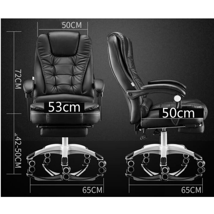 DLOETT Office Chair Home Computer Chair PU Comfortable Swivel Gaming Chair Point Massage