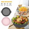 3 Layer Stainless Steel Air Fryer Rack,Air Fryer Accessories for Ninja,Tower,Reusable Air Fryer Silicone Liner,Kitchen Gloves,Air Fryer Silicone