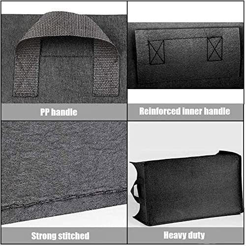 LATERN 4Pcs 8 Gallons Plant Growing Bags, Rectangular Nonwoven Fabric Breathable Grow Bags Heavy Duty Thickened Root Aeration Garden Pots Contain