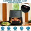 YINGRACE 8 inch Silicone Air Fryer Liners, 2023 Upgraded 9CM High Air Fryer Accessories Compatible for Cosori 5.5L, Philips XL 6.2L Square Air Fr