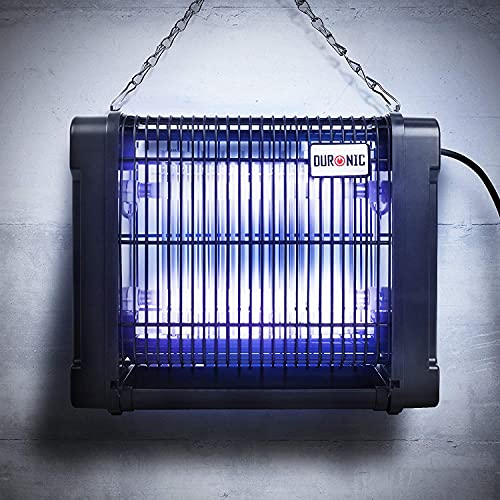 Duronic Fly Killer FK8412 | UV Light Kills Mosquitoes and Flying Insects | Small Size | Slimline | Ceiling or Wall Mountable | Indoor Pest Contro