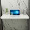Wall Mounted Folding Table Home Folding Table for Study Workbench, Home, Office Easy to Install Folding Computer Table, White 20 Sizes (Color : W