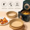 XADIBH Air Fryer Liners- Air Fryer Disposable Paper Liner, Non-Stick Basket Liners, Baking Paper for Air Fryer, Parchment Air Fryer Basket, Water