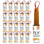 20 Pack Fly Traps Paper Fruit Fly Sticky Rolls With Strong Adhesive, Fly Catcher Ribbon Environmentally Friendly for Indoor and Outdoor