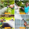 TFUFR Garden Hose Pipe Spray Gun Set, 8 Adjustable Patterns High Pressure Anti-Leaking Hose Gun with Hose Pipe Connect Adapters for Watering Plan