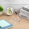Transparent Pen Holder Display Stand 2 Pieces Acrylic Makeup Brush Rack Organizer Clear Pen Stand Office Pen Display Stand Makeup Brush Drying Ra