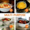 2 x Premium Air Fryer Silicone Liner - Collapsible Silicone Air Fryer Liner - Trusted British Brand - Reusable Essential Air Fryer Accessories -