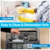 2Pcs Air Fryer Rack, Ninja Air Fryer Accessories for Dual Air Fryers, Multi-Purpose 304 Stainless Steel Double Layer with Oil Brush and Air Fryer