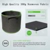 WAIZHIUA 6Pcs Plant Grow Bags 5 Gallon Breathable Nonwoven Fabric Growing Garden Pots Planter Containers with Handles for Vegetables Flowers Herb