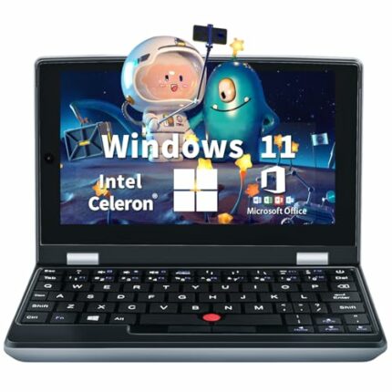 UDKED 7-inch Notebook with Windows 11, Office, Touch Screen, USB 3.0, MiniHDMI, WIFI, Multiple Connectivity Terminals - Lightweight Laptop for Be
