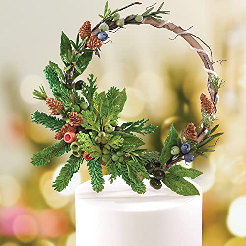 Flower Pro Winter Foliage Cake Decorating Silicone Mould by Katy Sue - Makes 6 Winter/Christmas Types of Leaf & Foliage: Larch, Yew, Laurel, Cede