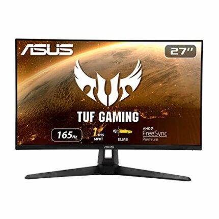 ASUS TUF Gaming VG279Q1A Gaming Monitor –27 inch Full HD (1920x1080), IPS, 165Hz (above 144Hz), Extreme Low Motion Blur, Adaptive-sync, FreeSync