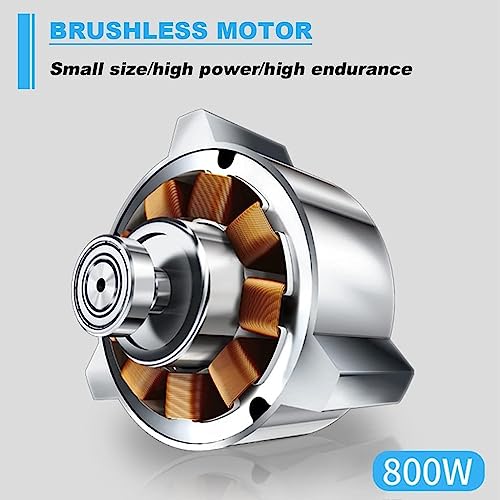 ELzEy Cordless String Trimmer Household Portable Electric Lawn Mower Multifunctional Garden Trimmer 48V/6Ah 12Ah 20Ah Cordless Weeder 800W Motor