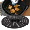 TOPINCN Air Fryer Replacement Grill Pan, 6.1 Inch Universal Nonstick Coating Crisper Plate Air Fryer Rack Air Fryer Replacement Parts, Air Fryer