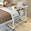 EYHLKM Height Adjustable Computer Game Desk for Bedroom Laptop Desks Movable Lifting Study Table Wooden Tables Home Furniture (Color : B, Size :