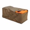 Budge P9A10BTNW3 StormBlock Hillside Patio Cushion Storage Bag, 22"H x 48"W x 18"Deep, Black and Tan Weave