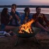 Amagabeli Fire Pits for Garden 56.8cm Premium Steel Fire Bowl Outdoor Fire Brazier for Garden BBQ Patio Heater Camping Portable Fire Basket Chimn