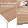 BMFHO Small Folding Study Writing desk for bedroom, portable Space Saving furniture,Collapsible, no assembly