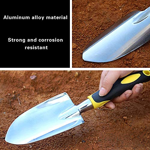 Garden Trowel Hand Shovel Aluminum Alloy Shovel for Planting Transplanting Weeding Moving (Smooth)