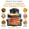 Quest 43850 Multi-Function Halogen Oven / Healthy Air Fryer / 17L Capacity with 5L Extender Ring / 60 Minute Timer / Self-Cleaning Function / 125