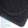 Tendak Heat Resistant Mat for Air Fryer, 4 Pcs Kitchen Heat Protector Mat 2 Shape with Appliance Sliders Function for Ninja Air Fryer, COSORI, To