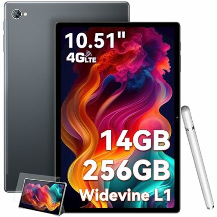 10.5 inch Tablet PC, Blackview Tab 15 Pro Android 12 Tablets, 14GB+256GB/TF 1TB, 8280mAh, 13MP+8MP, Octa-Core Gaming Tablet, 4G LTE Tablets with