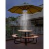 Txian Cordless 28 LED Umbrella Lights 3 Level Dimming Parasol LED Light Umbrella Pole Patio Tents Lighting Pure White Light Campsite Hanging Lamp