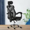 QQW Gaming Chair, Ergonomic Computer Office Chair, Home Gaming Chair Reclining Backrest Swivel Chair