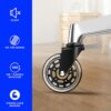 Techoln Office Chair Wheels,Set of 5,Heavy Duty Office Chair casters for Chairs to Replace Office Chair mats